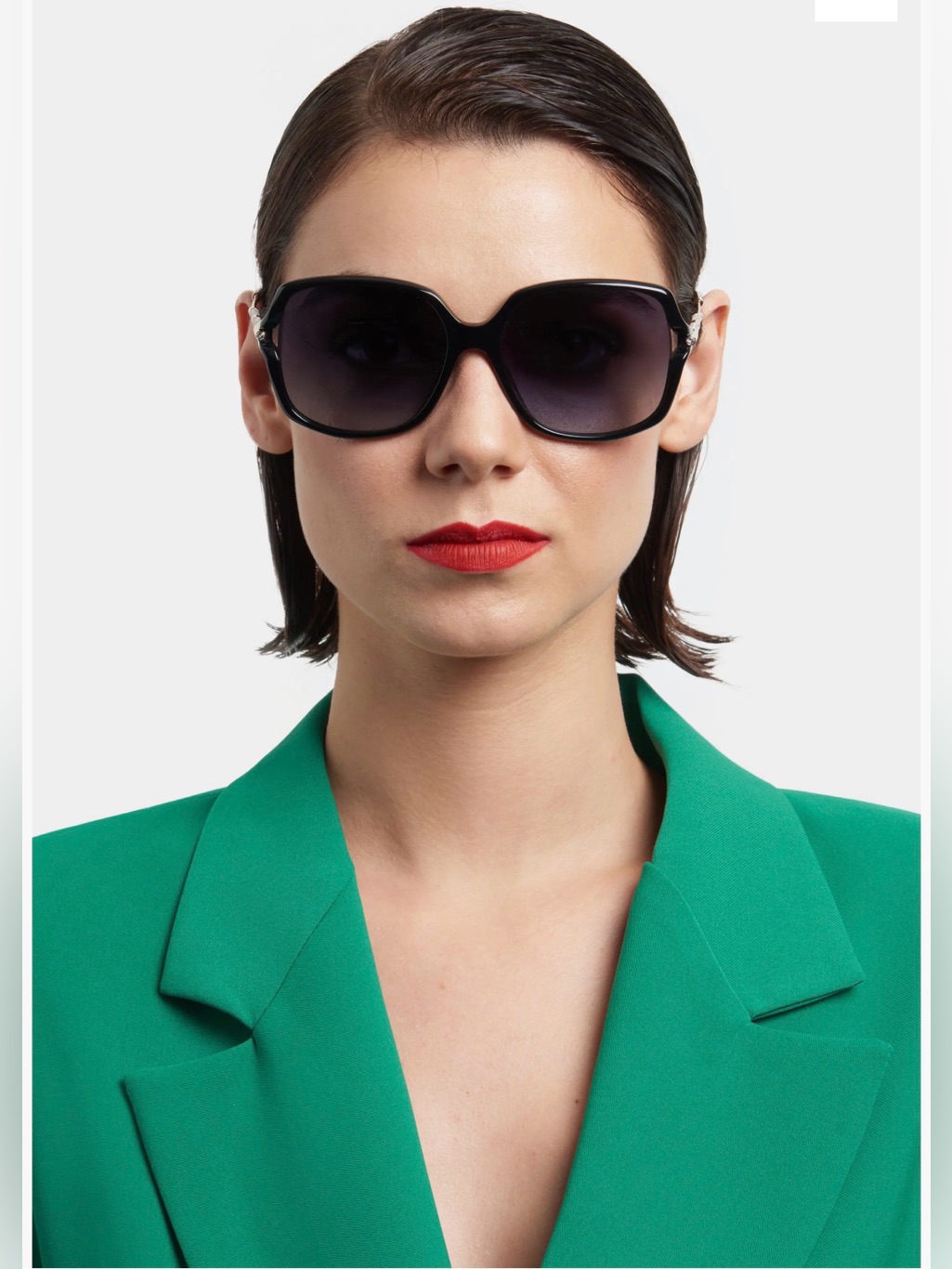 Carolina Herrera 58mm Black Square Sunglasses
